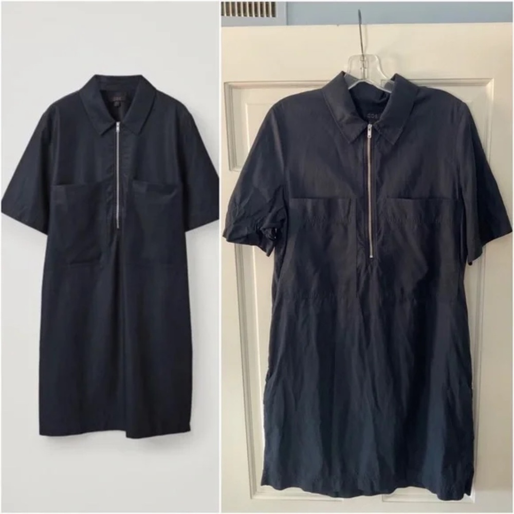 COS Zip Front Shirt Dress